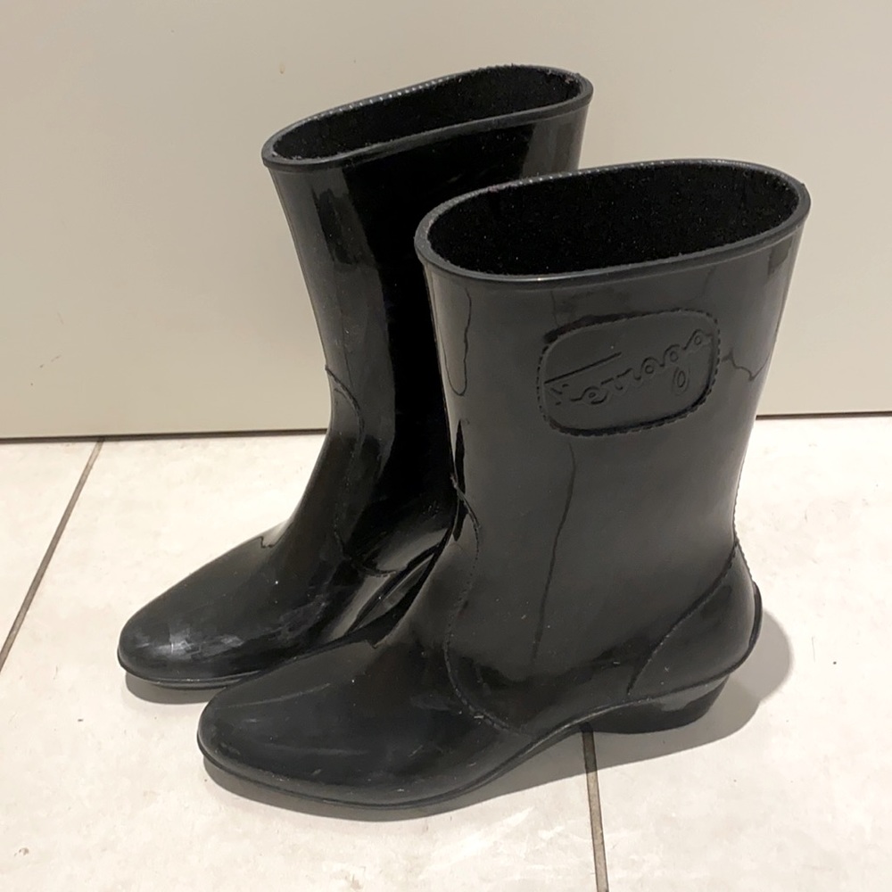 Ferragamo Rain Boots in Black